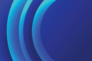 Blue abstract background with curved lines vector