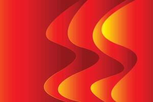 Abstract red and yellow flames background vector