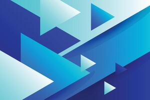 Abstract blue and white geometric background vector