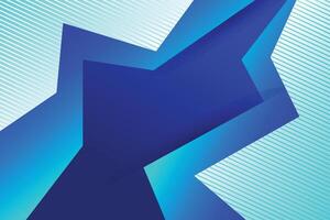 A blue abstract background with a curved arrow vector