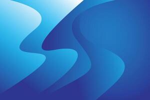 A blue abstract background with a wave shape vector