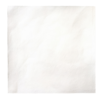 Square sheet of white paper isolated on transparent background png