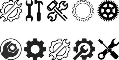 Tool icon set collection. vector