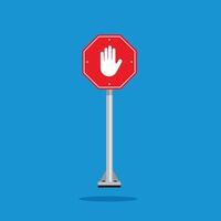 road sign icon, stop and give way to all traffic on yellow rhombus. board.suitable for poster use and web icon vector