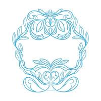 Frame of flowers.Decorative pattern of flowers.illustration. vector