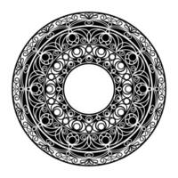 Pattern of flowers. Mandala pattern.Ornament of flowers .Retro decor vector