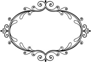 Decorative Line Art Frame illustration for invitations and greeting cards. Pro vector
