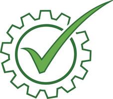 New Check mark logo icon. Checkbox illustration. Pro vector