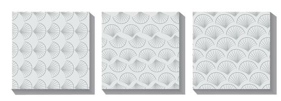 Set of Deco pattern Bundle of lines Minimalist geometric design collection of Trellis Lines Design Vintage elegant background vector