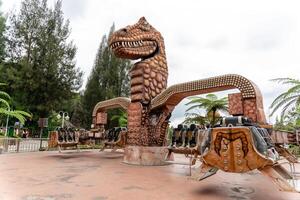 Berastagi, North Sumatra, Indonesia - September, 26 2021. Tourist are travelling playing and recreation at Mikie Holiday Resort or Mikie Funland Berastagi - North Sumatra photo
