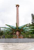 Berastagi, North Sumatra, Indonesia - September, 26 2021. Tourist are travelling playing and recreation at Mikie Holiday Resort or Mikie Funland Berastagi - North Sumatra photo