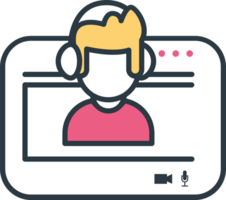 hybrid work connection by internet png