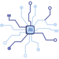 artificial intelligence circuit digital technology png