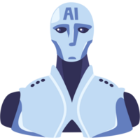 tecnologia de robô de inteligência artificial png