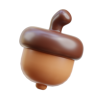 3D Brown Acorn Illustration Related To Russia png