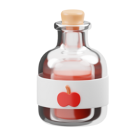 3D Render Of Spanish Apple Cider Bottle png