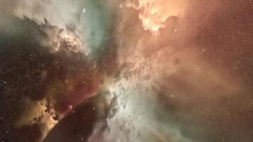 A colorful and surrealistic nebula animation that reveals the dynamic forces that arise in the vastness of space. video