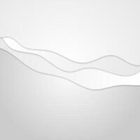 Abstract grey minimal wavy background vector