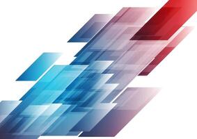 Blue and red shiny hi-tech background vector