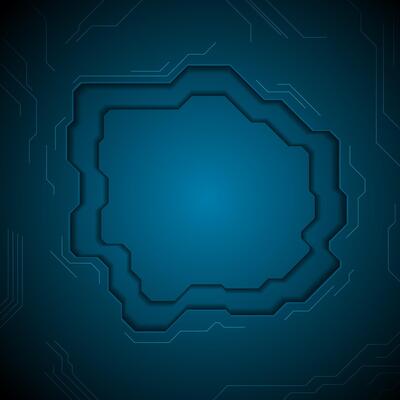 Dark blue technology abstract background with circuit board