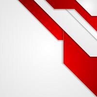 Abstract red tech corporate flyer background vector