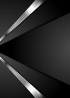 Black corporate tech abstract background vector