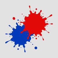 Colorful paint splashes vector
