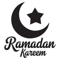 Ramadan Kareem in Minimalist Contemporary Font with Ample Spacing for Clean Modern Look vector