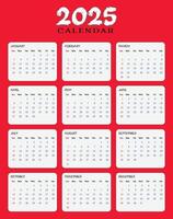 New year calendar design vector