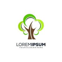 Abstract tree logo design vector