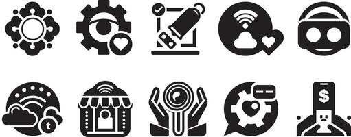 10 Types of Social Media Icons and Logos Series Collections 2 vector
