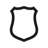 shield logo template, shielding icon in black and white color, security and protector vector