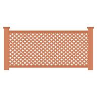 a lattice fence with a lattice pattern vector