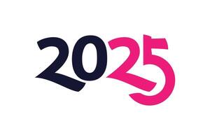 2025 design element with creative concept modern idea vector