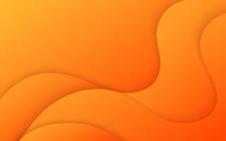 Orange abstract backgrounds. orange gradient background dynamic wavy light and shadow. modern elegant design. liquid dynamic shapes abstract composition. Illustration 10 eps. vector
