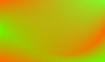 Colored gradient abstract background. Soft motion green and orange illustration. Blurred liquid texture element vector