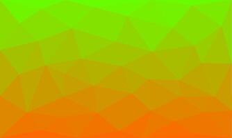 Abstract triangle pattern background texture. Geometric low polygon orange and green gradient design for wallpaper, greeting, banner, page surface, business, presentation, advertising, backdrop vector