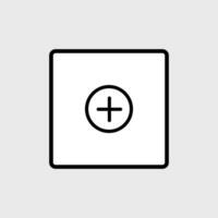 Plus symbol. Add icon. Addition sign. Medical Plus icon vector