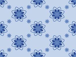 Seamless pattern with flower. Design for carpet, fabric, mosaic, tile, polka dot. Floral background. vector