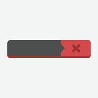 cross blank text space in flat design. vector