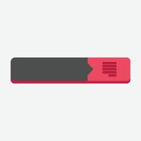 red article sign blank text space in flat design vector