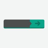 arrow sign blank text space in flat design. vector