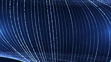 high-tech background with particles, a swirling surface of dots forming a complex spiral structure. sci-fi digital space, particles form lines and surface waves. video