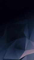 Dark blue low poly shapes geometric abstract background animation with copy space. Full HD and looping. video