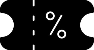 Discount Glyph Icon vector