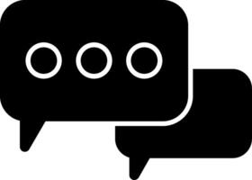 Chat Glyph Icon vector