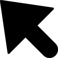 Mouse Cursor Glyph Icon vector