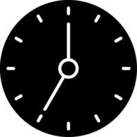 Clock Glyph Icon vector