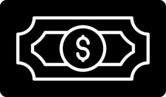 Dollar Glyph Icon vector