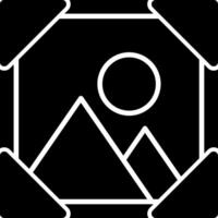 Frame Glyph Icon vector